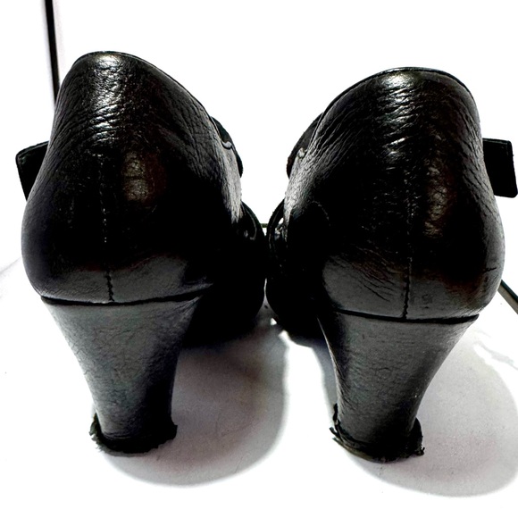 Born Velma Black Leather Mary Jane Heels - Picture 5 of 9